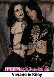 Goth Babes Viviana And Riley Suck, Ride, And Moan Until Riley Gets Filled With A Messy Creampie