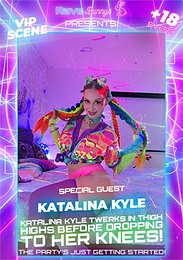 Katalina Kyle Twerks In Thigh Highs Before Dropping To Her Knees!